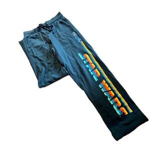 Star Wars Lounge Pants Women's Size S Black Joggers Lightsaber Graphic